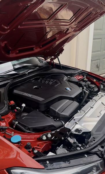 BMW engine bay deep cleaned by Austin Auto Detail